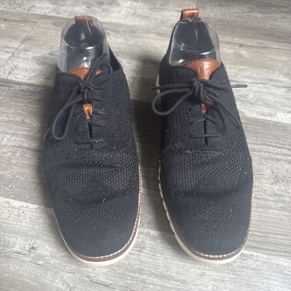 Cole Haan Zerogrand Men's Black Fabric Shoes Breathable Lace Up Size 13M